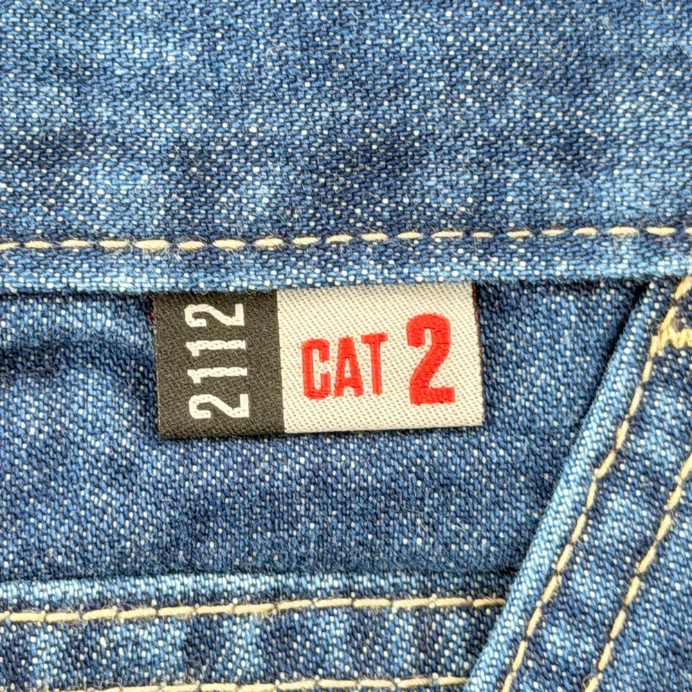 Carhartt Utility Jean Mens 50x34 Blue Flame Resistant NWT BD0013-FRM Loose Fit